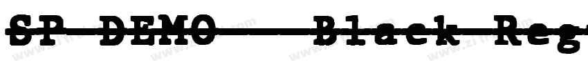 SP DEMO   Black Regu字体转换